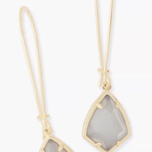 Kendra Scott Signature Carinne Gold Plated Slate Cats Eye Earrings